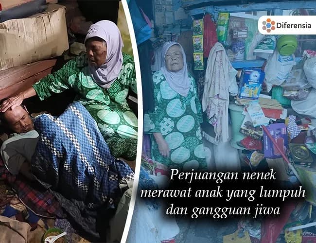 Foto campaign Hidup Terkucilkan Lansia 82 Tahun Bersama Anak Lumpuh dan ODGJ