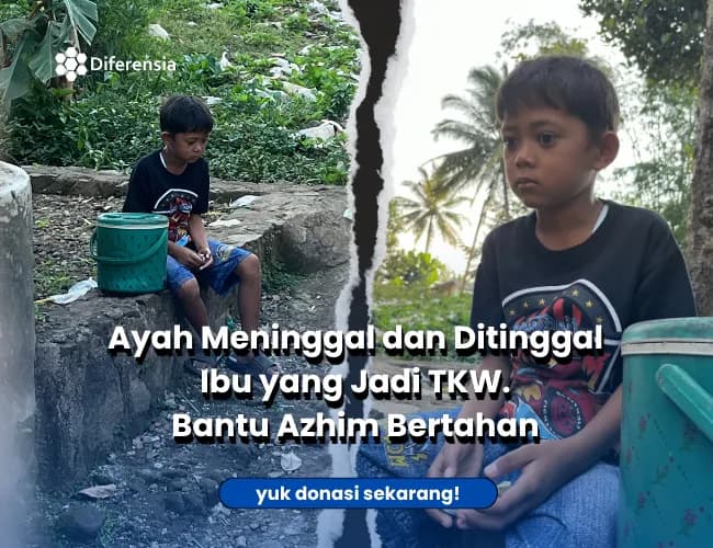 Foto campaign Temani Yatim Penjual Es Bertahan Hidup