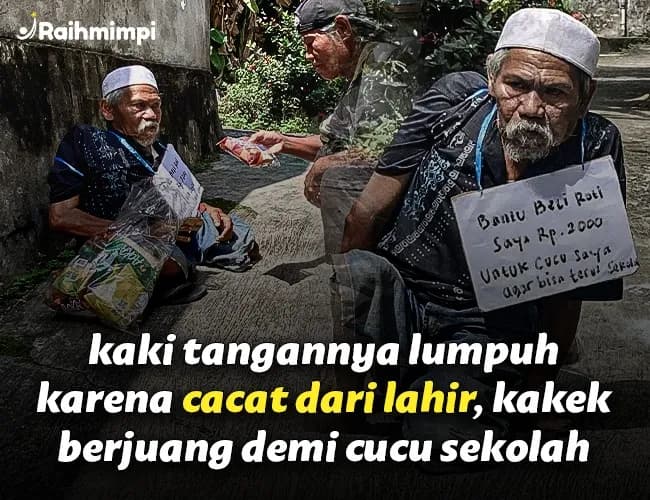 Foto campaign Perjuangan Difabel Renta Menafkahi Anak dan Cucu