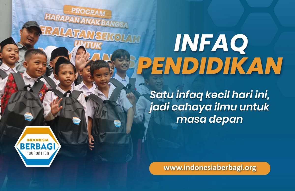 Foto campaign Infaq Pendidikan, Pijakan Generasi Cemerlang
