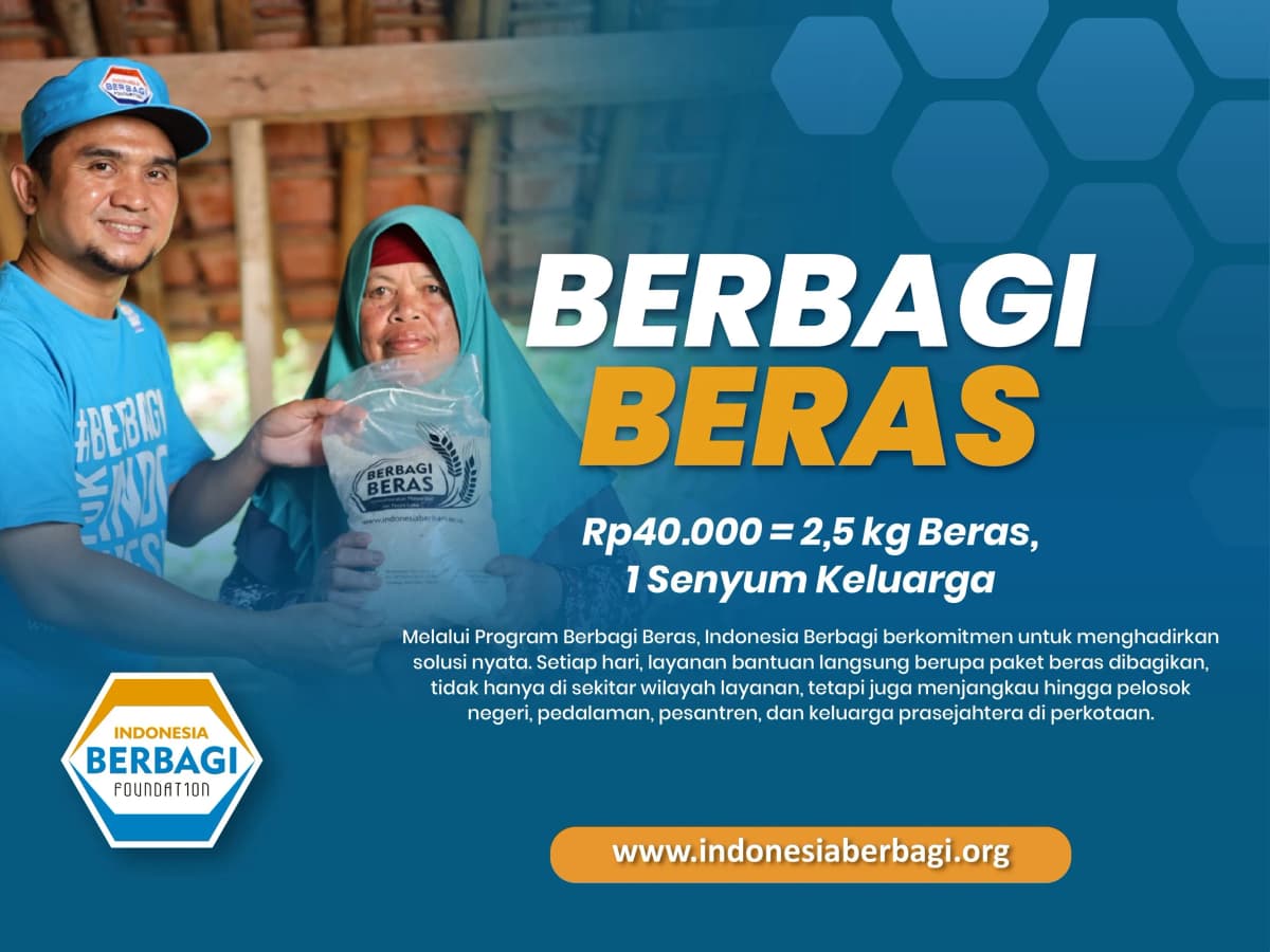Foto campaign Berbagi Beras Indonesia Berbagi