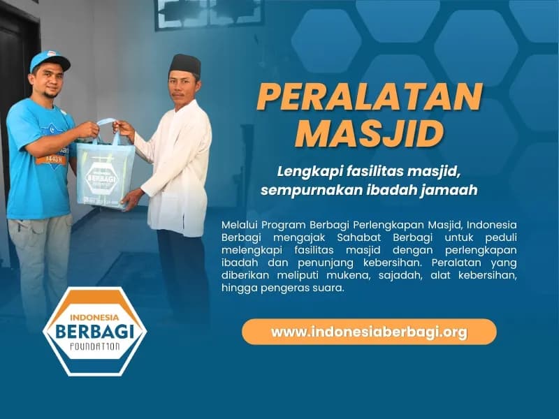 Foto campaign Berbagi Peralatan Masjid Indonesia Berbagi