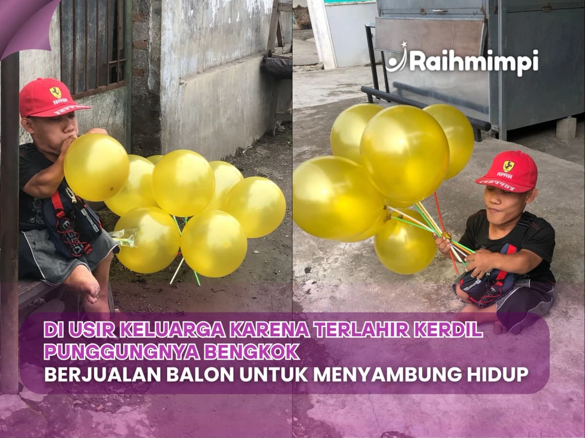 Foto campaign Balon Harapan,Bantu Hendra dan Adik Berobat