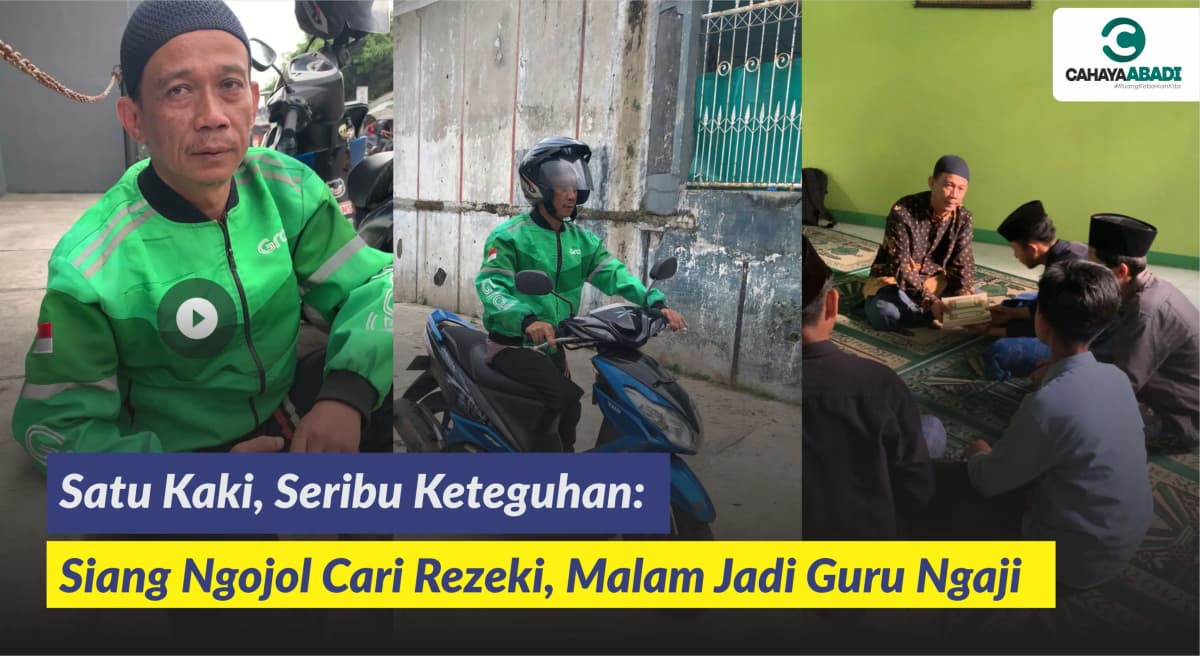 Foto campaign Bantu Pak Marya Bertahan, Meski Dunia Pernah Menjatuhkannya