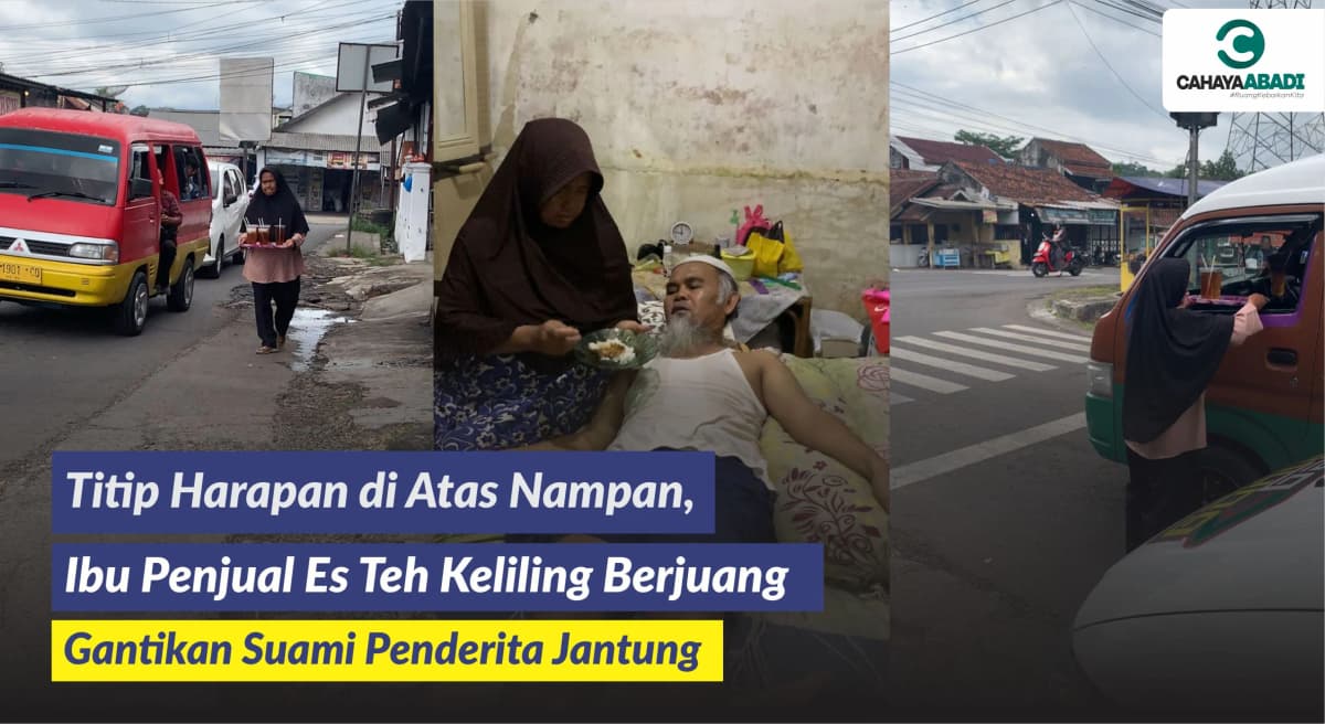 Bantu Langkah Bu Iis, Penjual Es Teh Wujudkan Pengobatan Sang Suami