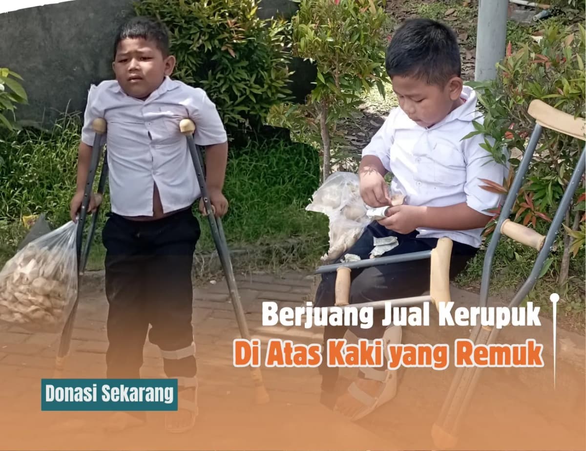 Foto campaign Langkah Kecil Salman, Harapan Besar untuk Sembuh