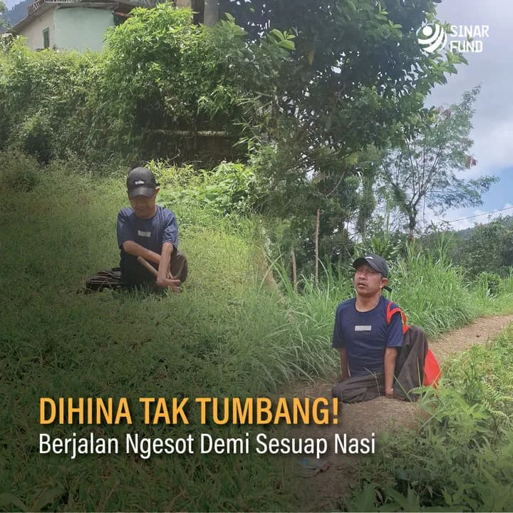 Ngesot Sejak Kecil, Mang Agus Berjuang Bertahan Hidup
