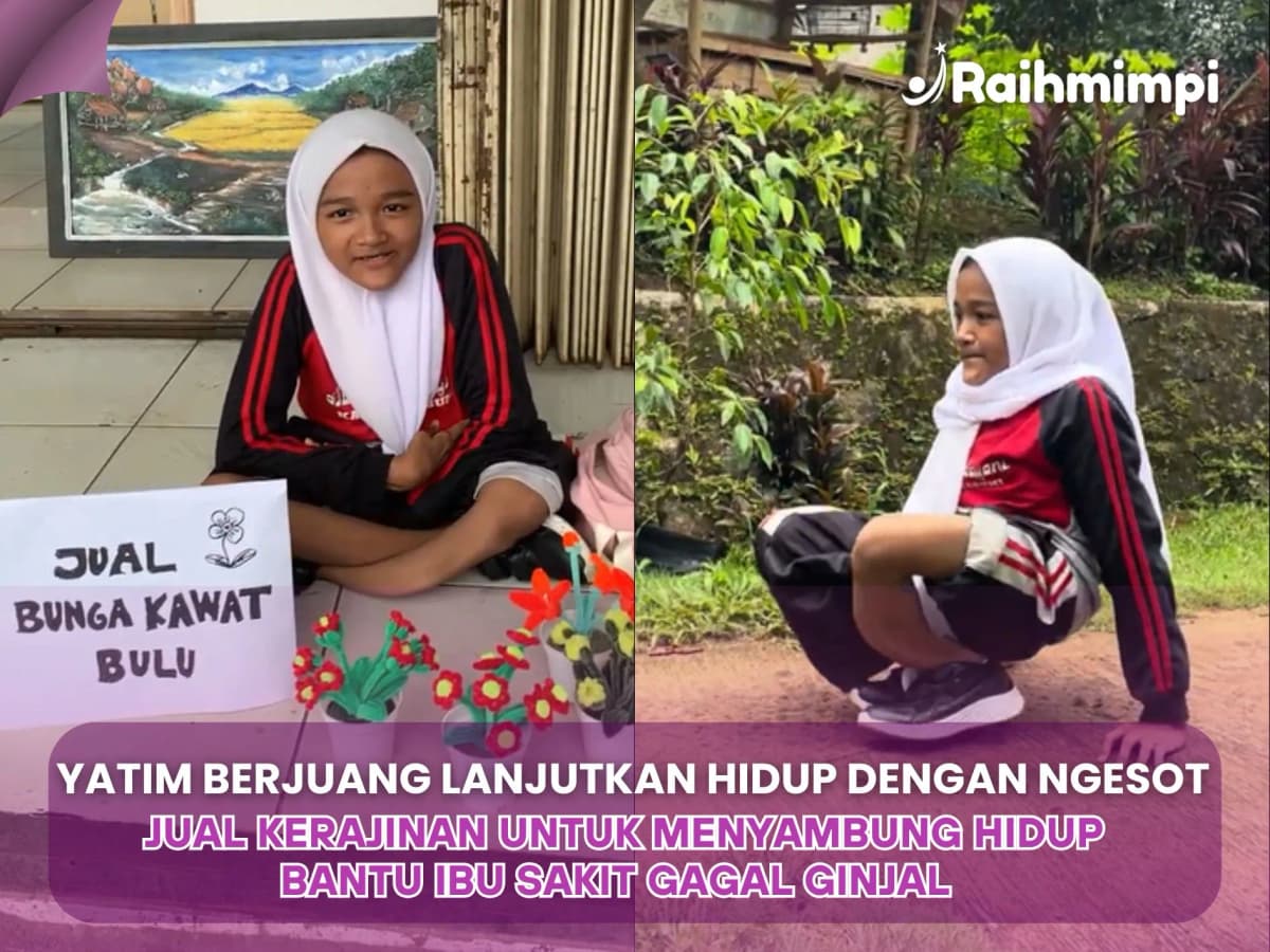 Jalan Merangkak, Anak Difabel Berjuang Tanpa Ayah