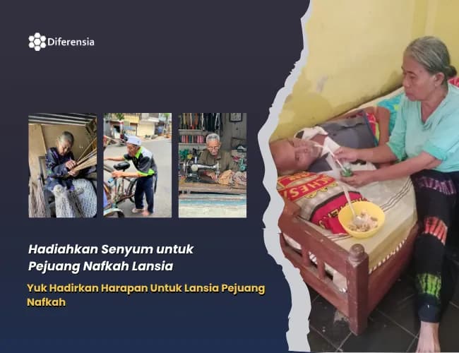 Foto campaign Muliakan Langkah Renta Mereka untuk Mengetuk Pintu RezekiMu