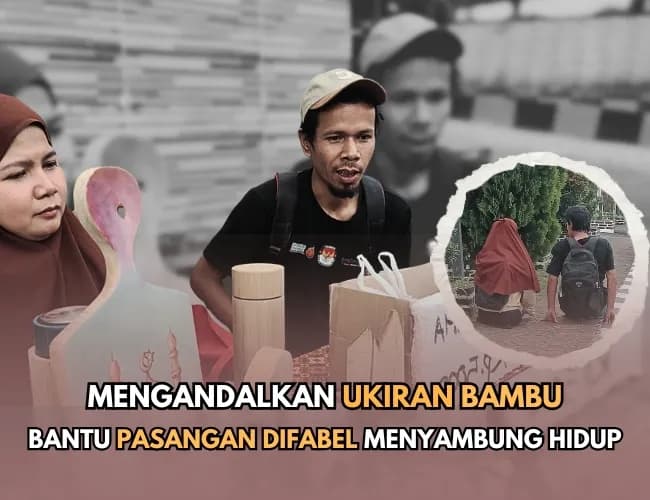 Foto campaign Bantu Pasangan Tanpa Kaki Tangan tuk Sambung Hidup