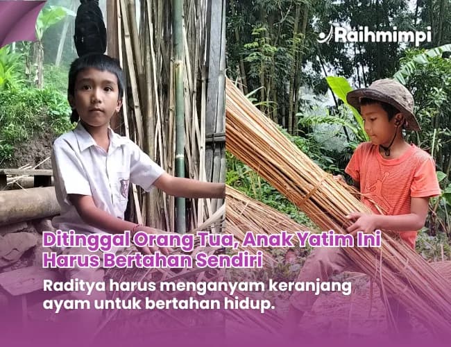 Bantu Biaya Hidup Dan Sekolah Raditya