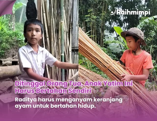 Bantu Biaya Hidup Dan Sekolah Raditya