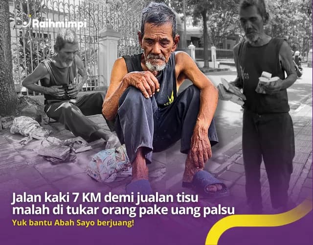 Foto campaign 1 Donasi = Pahala Membahagiakan Lansia Pejuang Nafkah