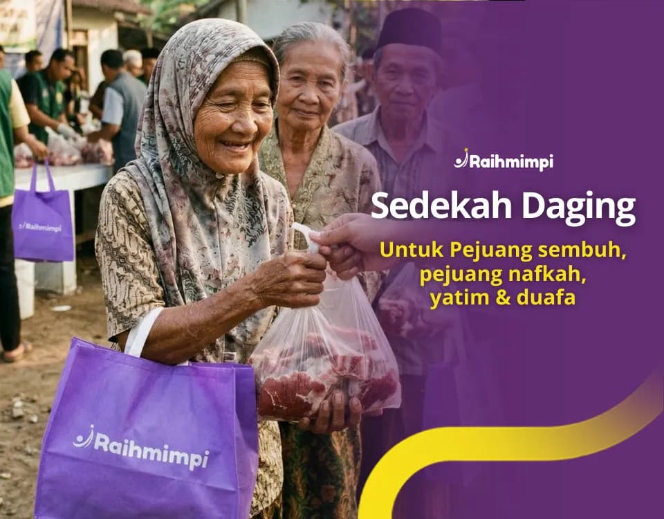 Foto campaign Sedekah Daging dan Makanan Bergizi untuk Pejuang Sembuh