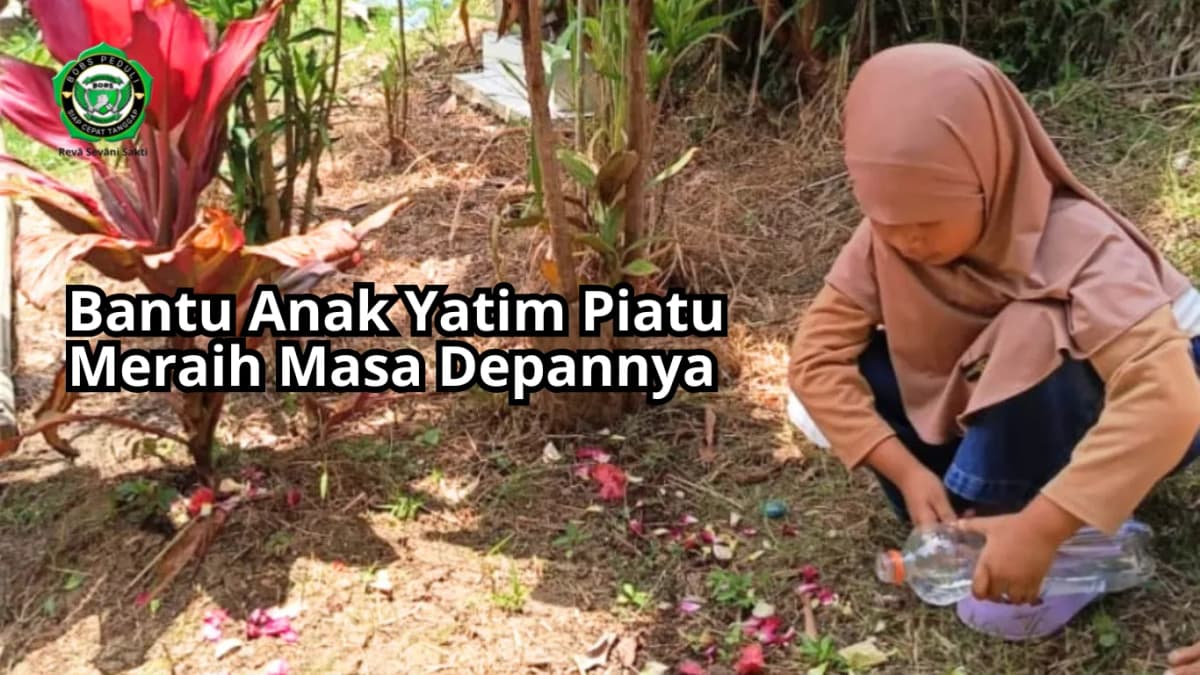 Foto campaign Pilunya Hidup Alya Yatim Piatu Usia 6 Tahun