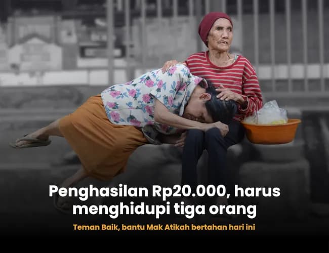 Foto campaign Sambung Hidup Lansia Tulang Punggung Keluarga