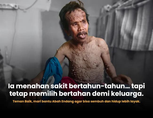 Foto campaign Suka Dibully Abah Penjual Mainan juga Sepi Pembeli