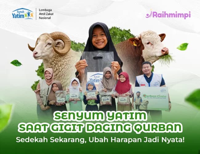 Foto campaign Hadirkan Kebahagian Yatim dan Dhuafa dengan Sedekah Daging