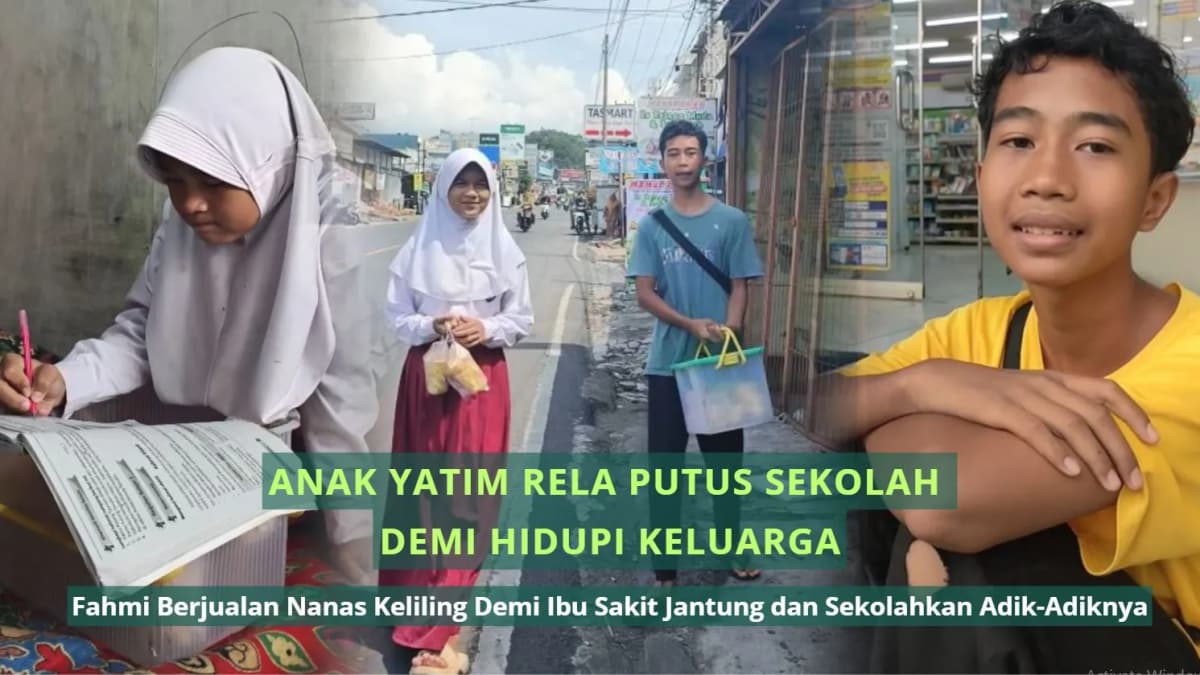 Foto campaign Anak Yatim Rela Putus Sekolah Demi Hidupi Keluarga