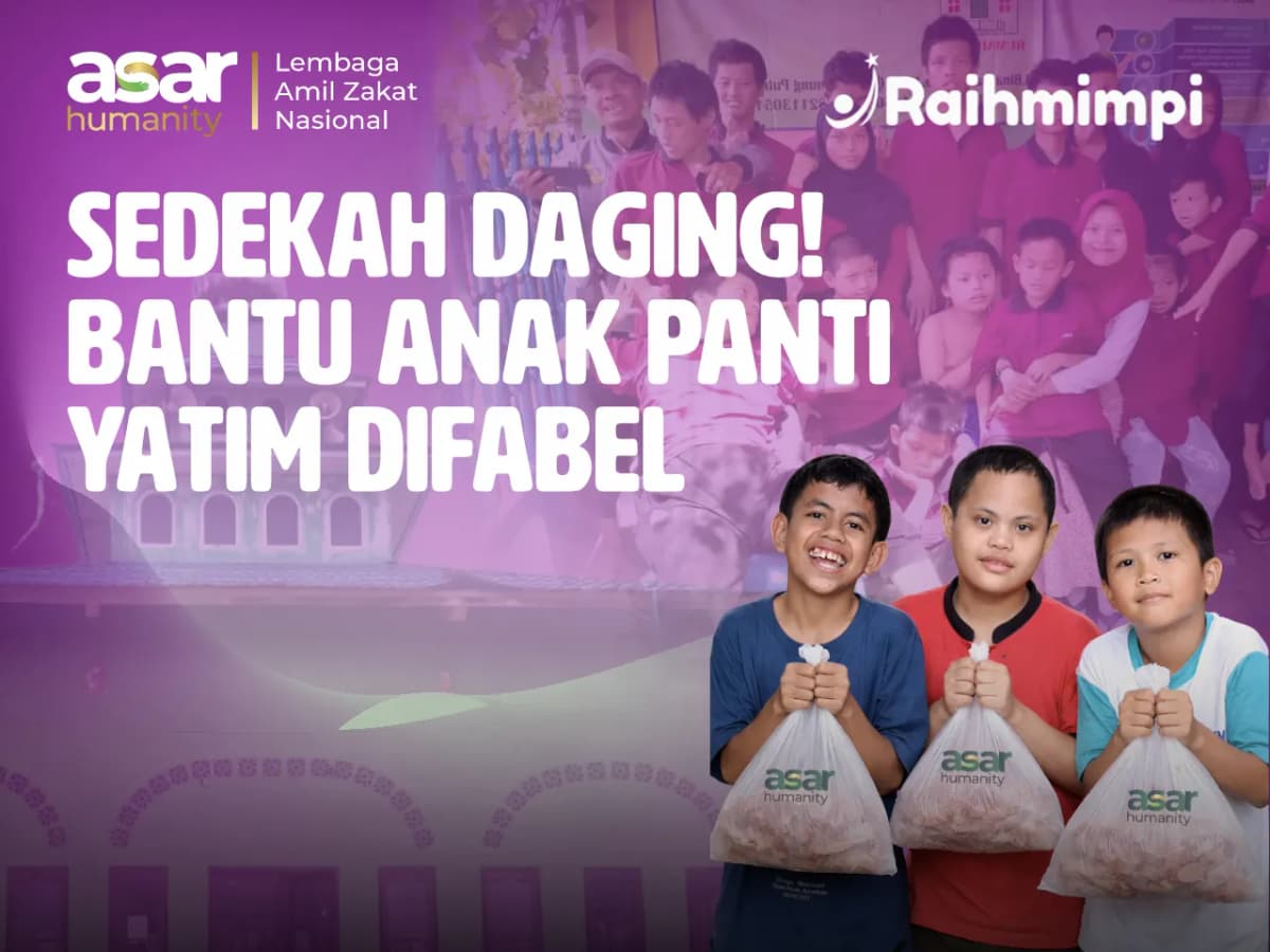 Sedekah Daging Nutrisi Yatim Piatu Difabel