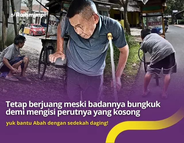 Bantu Lansia Pejuang Nafkah Bertahan Dengan Sedekah Daging
