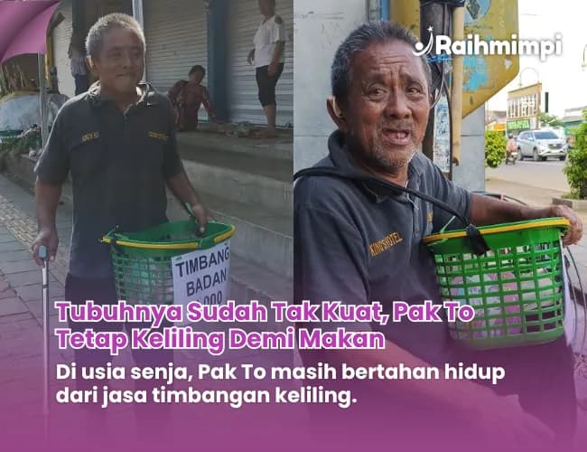 Foto campaign Mukjizat Tuhan. Bantu Pak Sunyoto Hidup Lebih Baik