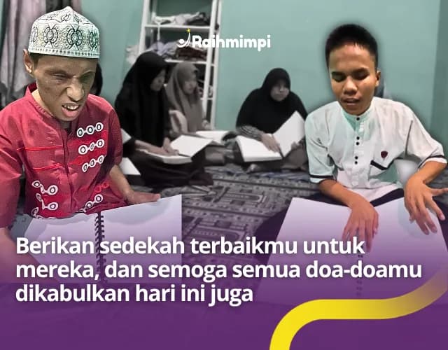 Foto campaign Santri Tunanetra Penghafal Al Quran Ini Butuh Uluran Tanganmu