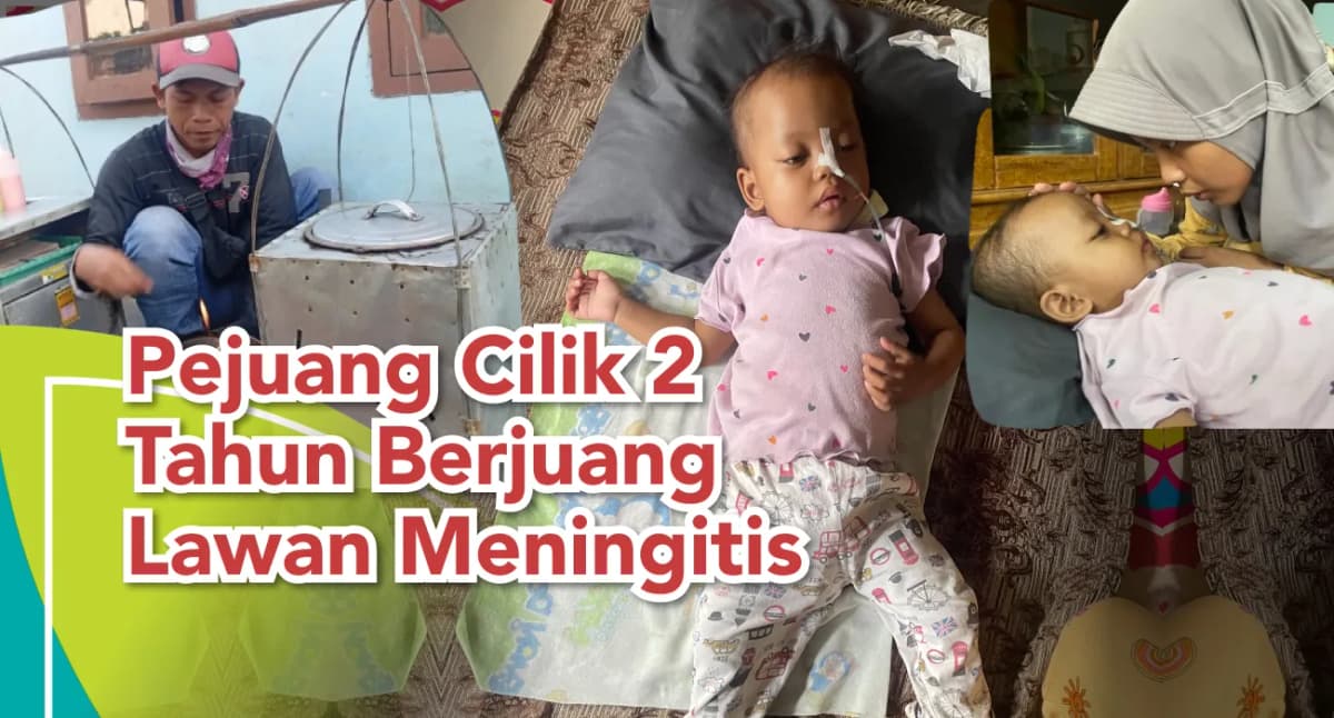 Foto campaign Lumpuh Setengah Bantu Nazia Berjuang Melawan Meningitis