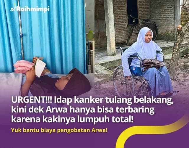 Foto campaign Bantu Calon Hafidz Quran Ini Pulih Dari Kanker Tulang Belakang