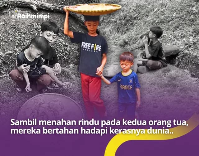 Foto campaign Sedekah Terbaikmu Bantu Adik Kakak Yatim Piatu Ini Bertahan