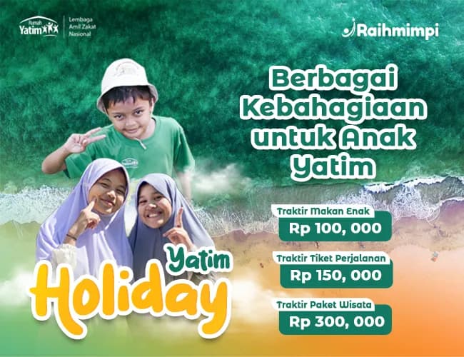 Foto campaign Traktir Anak Yatim Liburan Yuk