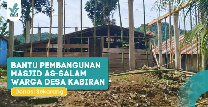 Foto campaign Terpencil dan Rapuh Masjid As Salam Menanti Bantuan Semen