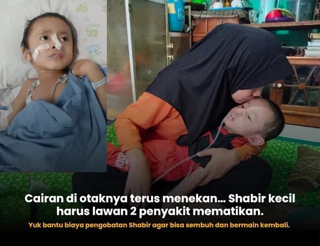 Foto campaign Bantu shabir Sembuh idap 2 penyakit sekaligus