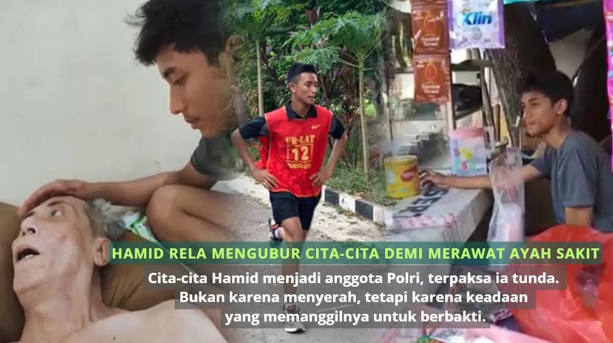 Foto campaign Hamid Rela Mengubur Cita-cita Demi Merawat Ayah Sakit