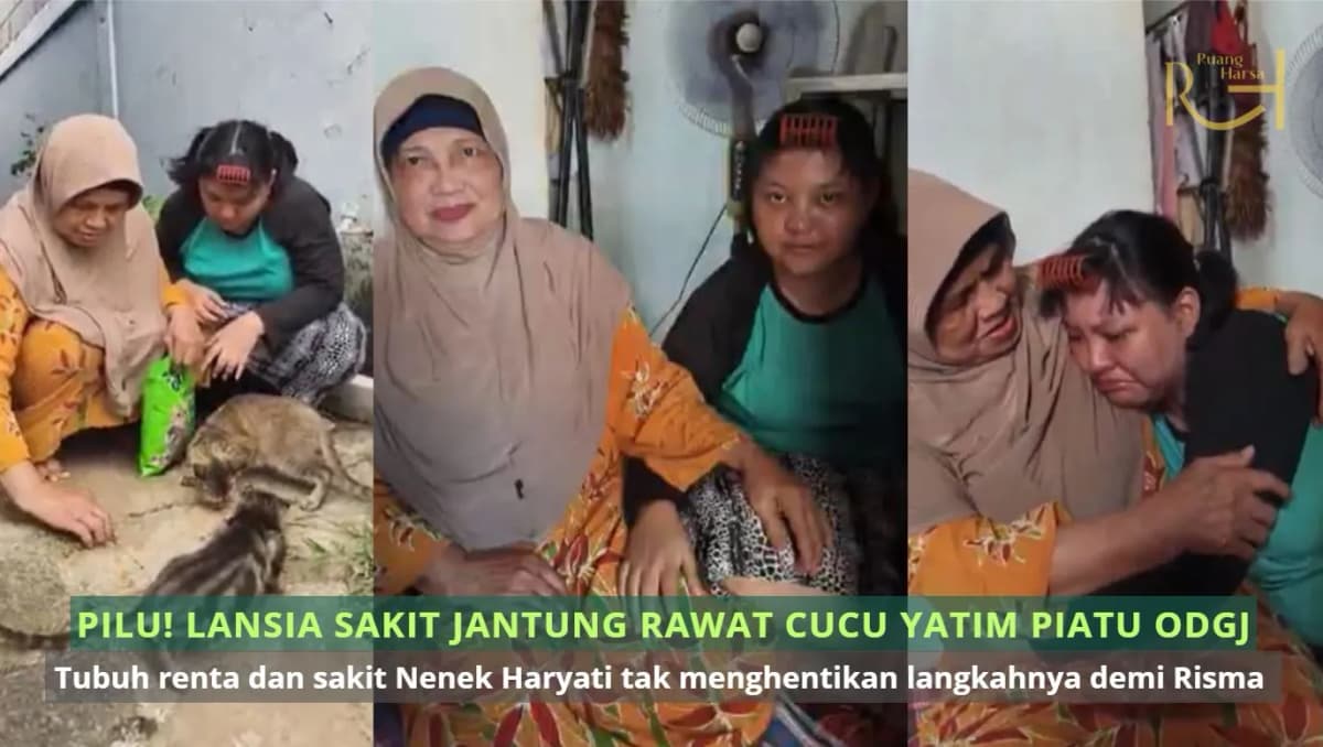Foto campaign Pilu - Lansia Sakit Jantung Rawat Cucu Yatim Piatu ODGJ