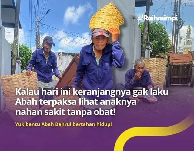 Foto campaign Keringat Deras Mengalir Bantu Kakek Berjuang Untuk Hidup