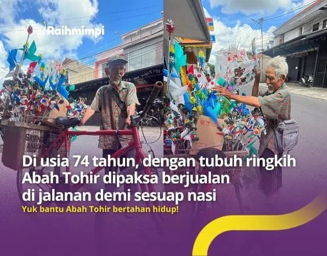 Perjuangan Pilu Kakek Jual Mainan Demi Bertahan Hidup