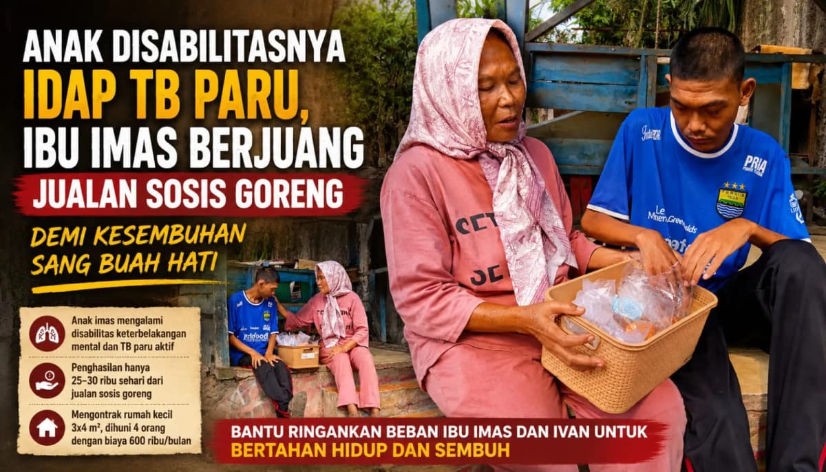 Foto campaign Ibu Pejuang Nafkah tuk Obati Anak TB dan Disabilitas