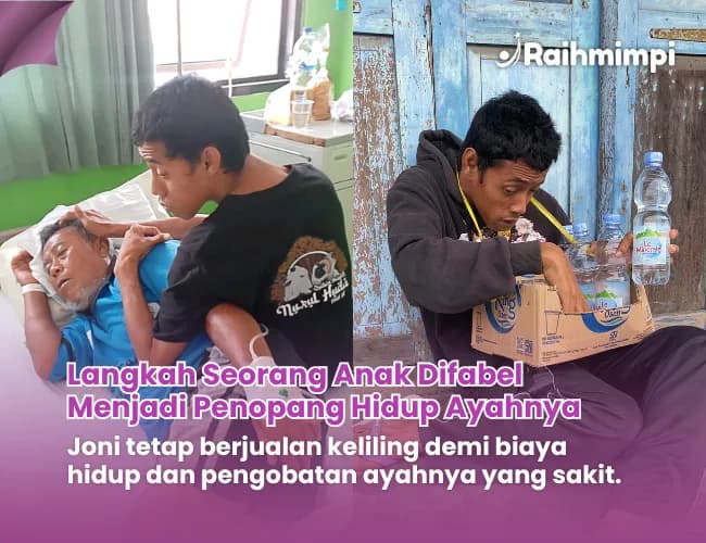 Foto campaign Kaki Tak Sempurna Joni Berjuang Demi Ayah