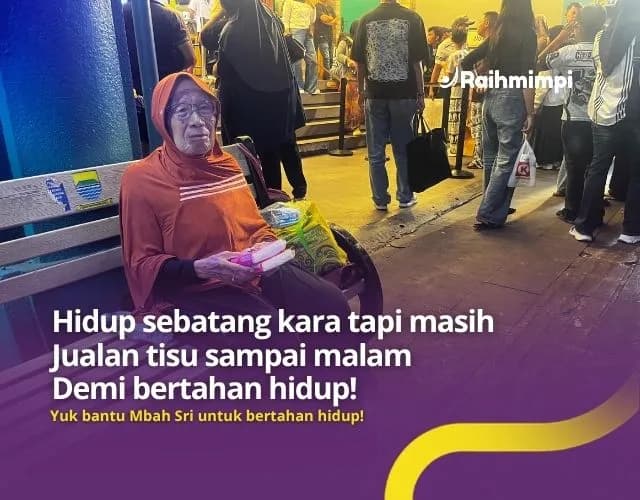 Foto campaign Demi Sesuap Nasi Nenek Rela Jualan Sampai Malam