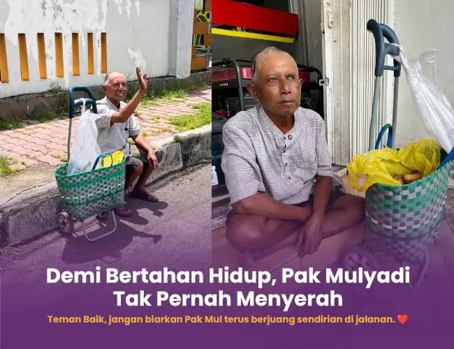 Foto campaign Kepala Tanpa Tempurung Pak Mul Tetap Jual Roti