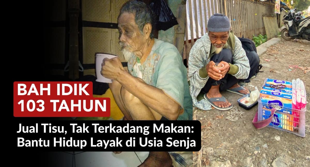 Foto campaign 100 tahun usianya masih diisi dengan perjuangan menyambung hidup