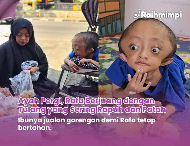 Foto campaign Bantu Rafa Sembuh dari Sakit Langka