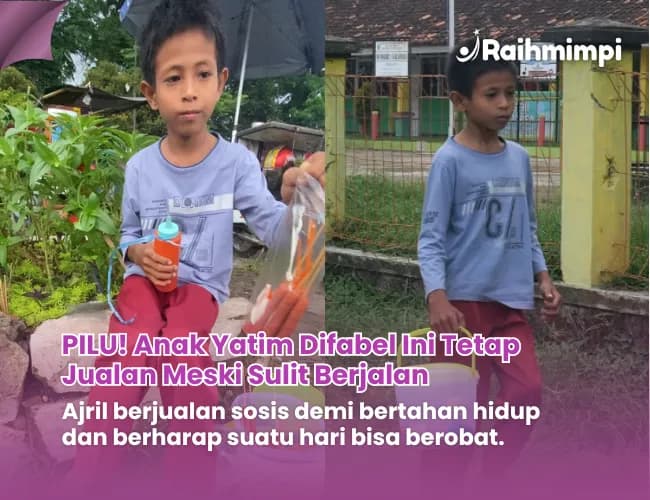 Foto campaign Bantu Perjuangan Ajril Difabel Wujudkan Mimpi