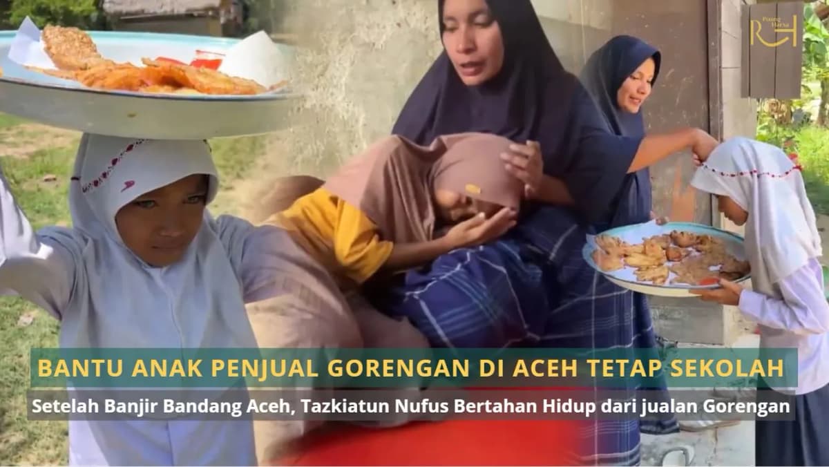Foto campaign Bantu Anak Penjual Gorengan Aceh Tetap Sekolah