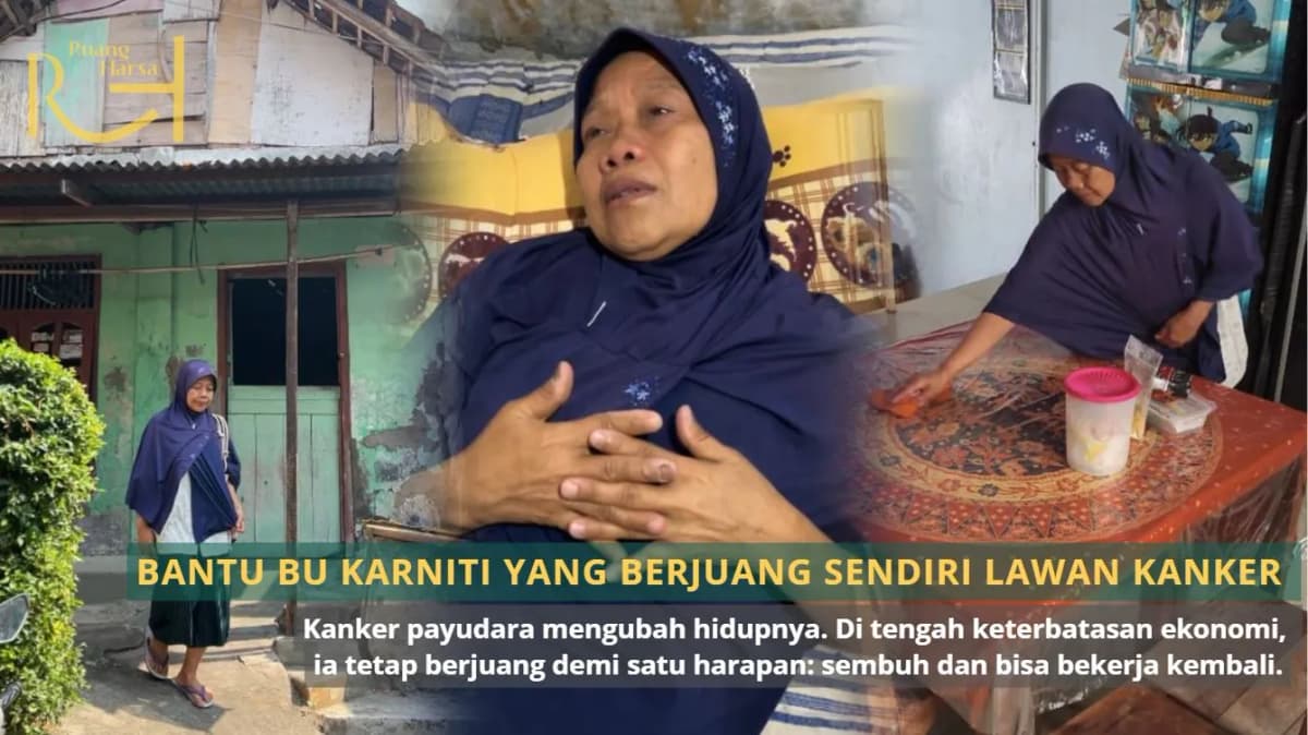 Foto campaign Berjuang Sendiri Lawan Kanker Bu Karniti Hanya Ingin Sembuh