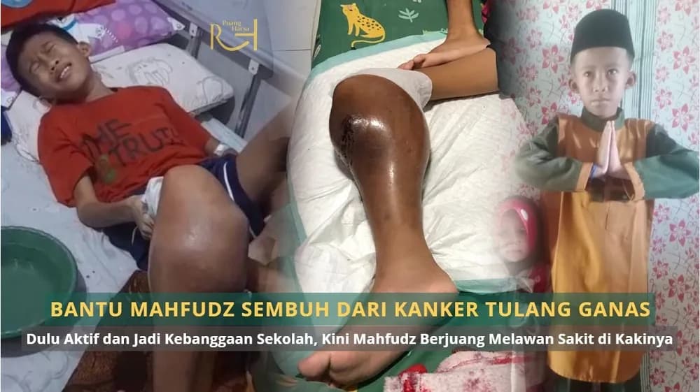 Foto campaign Bantu Mahfudz Sembuh dari Kangker Tulang Ganas