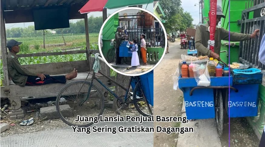 Foto campaign Muliakan Mbah Man Lansia yang Sering Gratiskan Dagangan