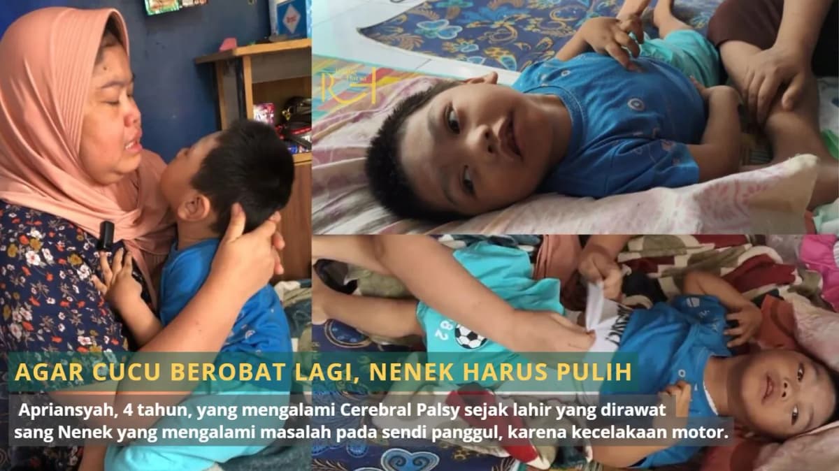Foto campaign Demi Kesembuhan Cucu Nenek Harus Kembali Pulih