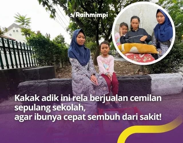 Foto campaign Rela Merasakan Kerasnya Jalanan Demi Bawa Ibunya Berobat